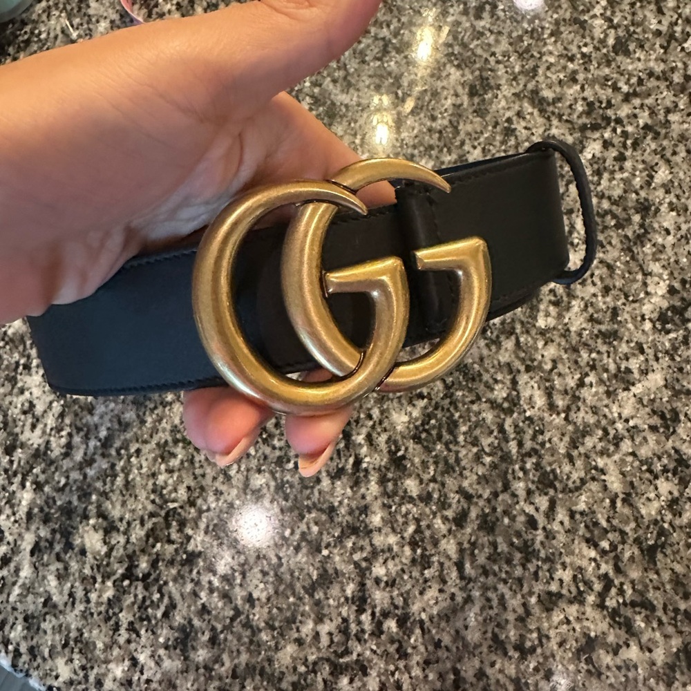 Black Gucci Belt